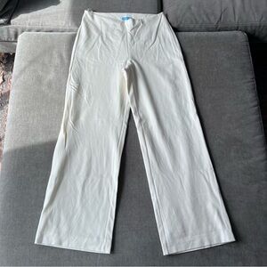 J. McLaughlin Carter Pants Wide Leg Cropped Cream 4